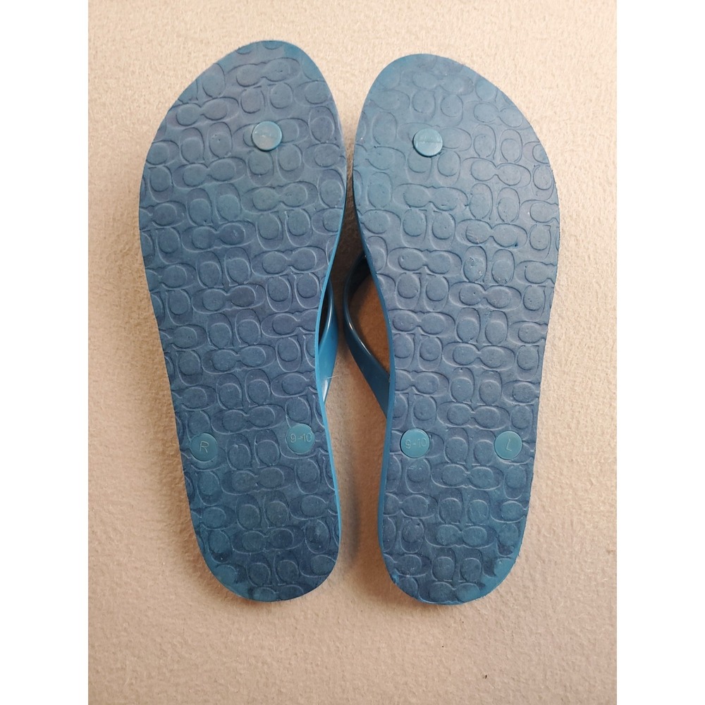 Coach Blue Stars Abbigail Size 9 Flip Flop Sandals - Picture 7 of 8